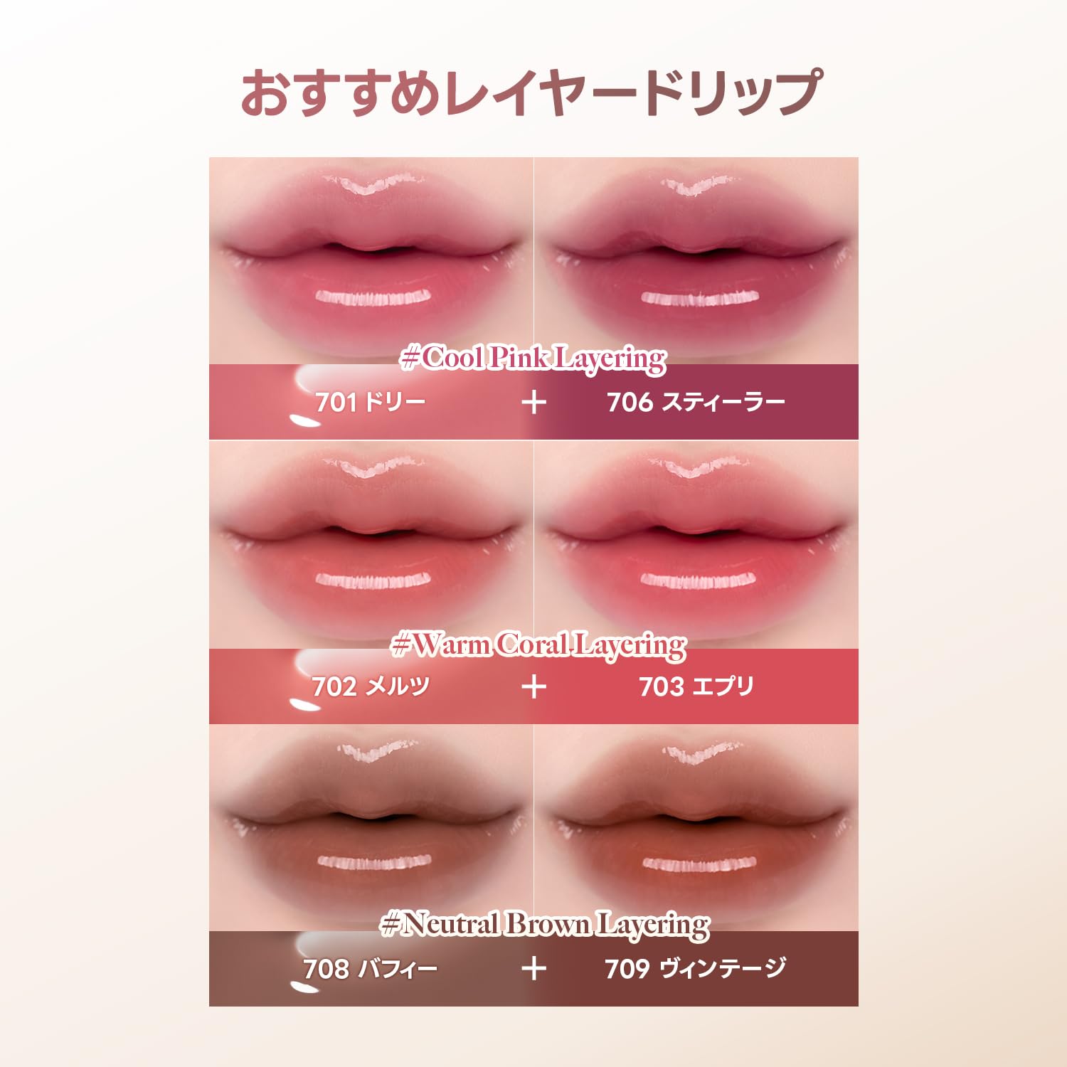 Amazon.co.jp: Laka Fruity Lip Glow (#707 Tweed) : Beauty