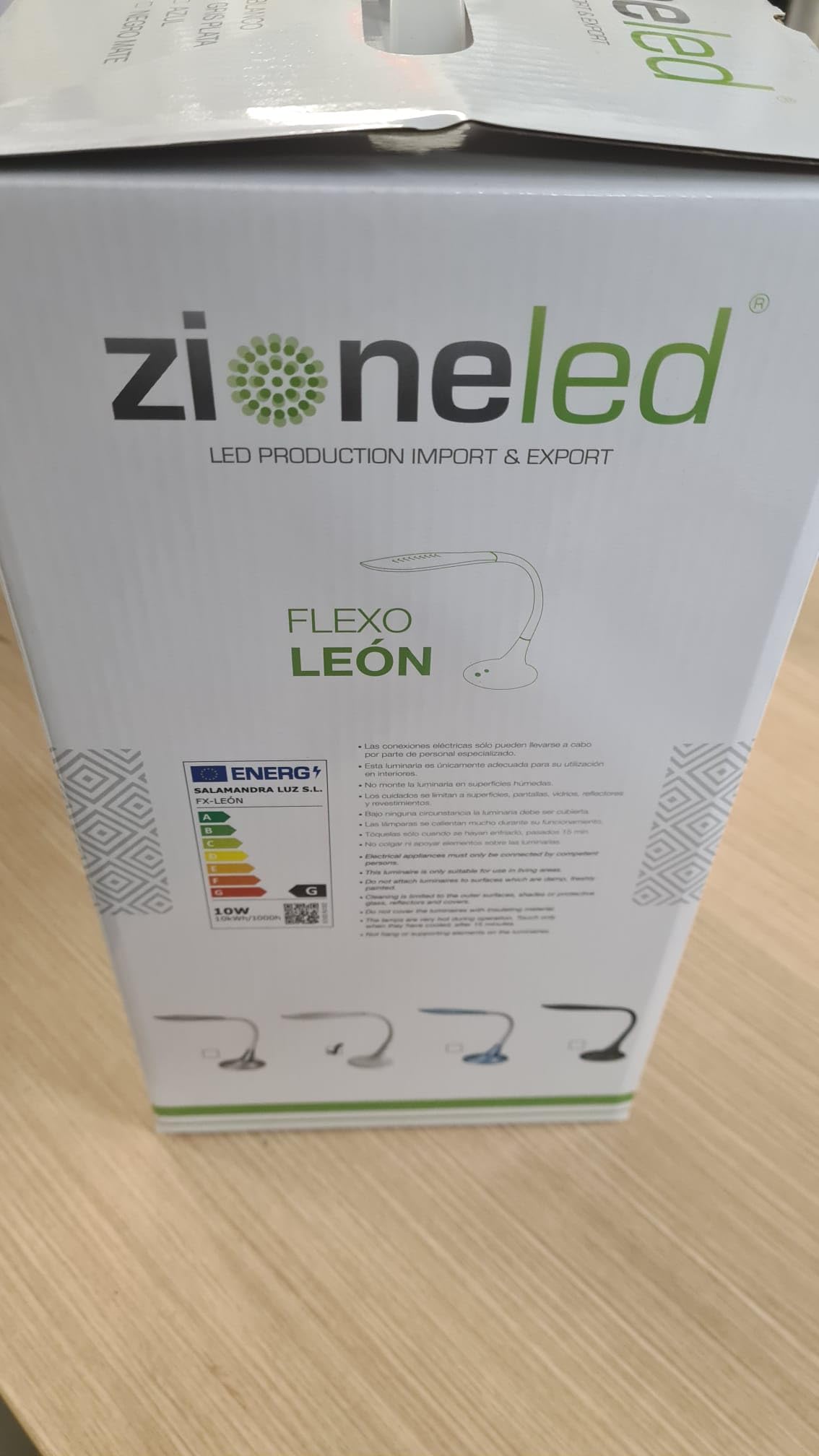 Genérico ZIONELED LAMPARA ESCRITORIO LED 10W PLATA LEON CCT REGULABLE TACTIL, FLEXO DE ESCRITORIO LED PROFESIONAL PARA DESPACHO,ESTUDIO