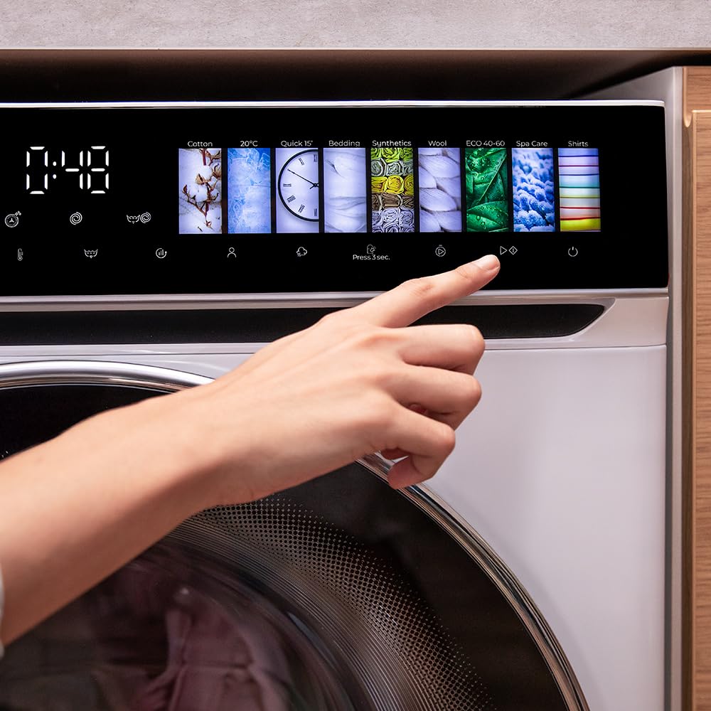 Cecotec Waschmaschine 10 kg Bolero DressCode 10970 Direct Drive | Energieklasse A, Direct Drive Motor, 1400 rpm, 11 Programme, FullColor-Display, SteamMax, Spa Care und XXL-Tür