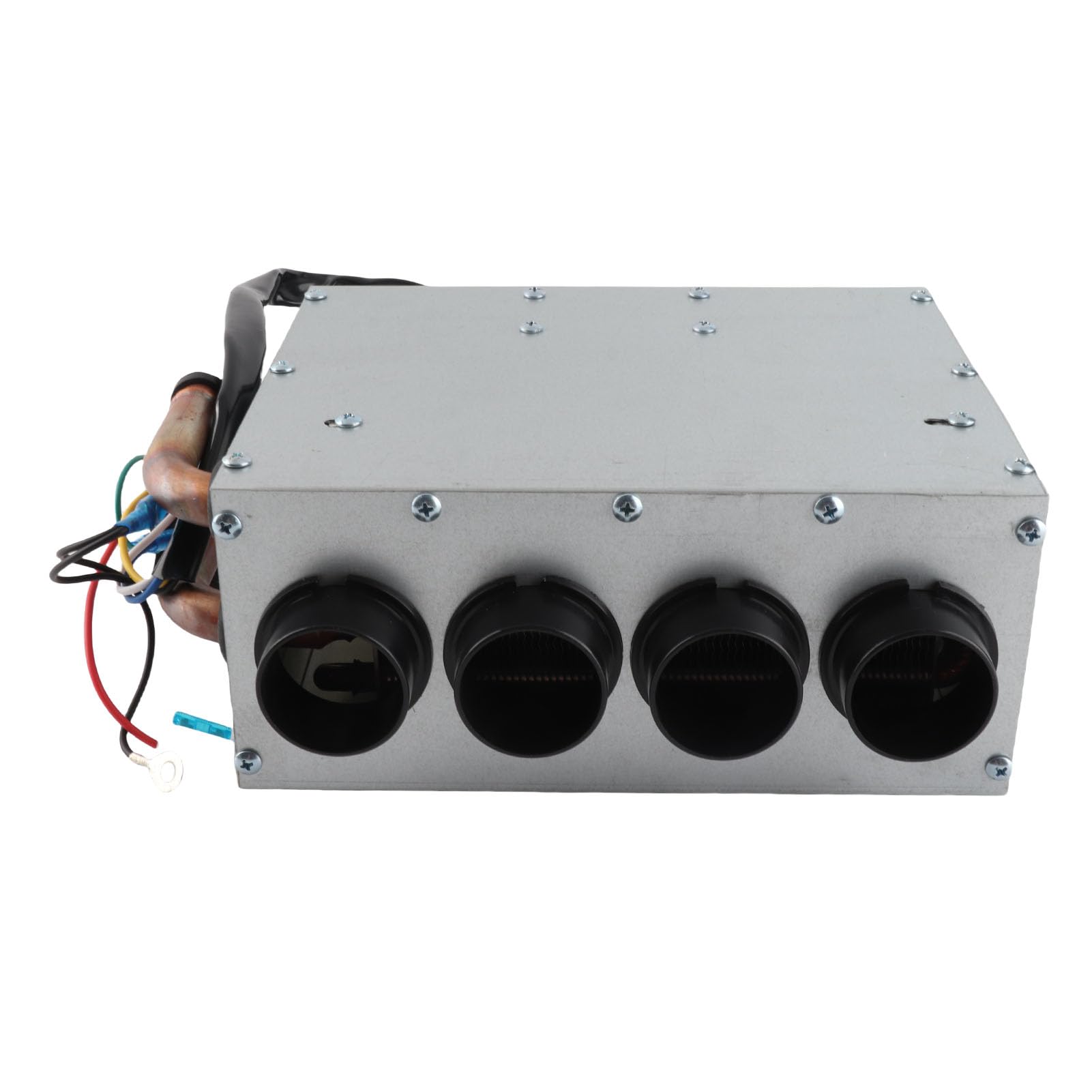 Dilwe Riscaldatore Sottoscocca Universale in Metallo, Kit Sbrinatore per Auto, 4 Prese d'aria, Interruttore a 3 velocità, 80 W, Riscaldamento Rapido per Auto, Camion, Barche, con Serbatoio