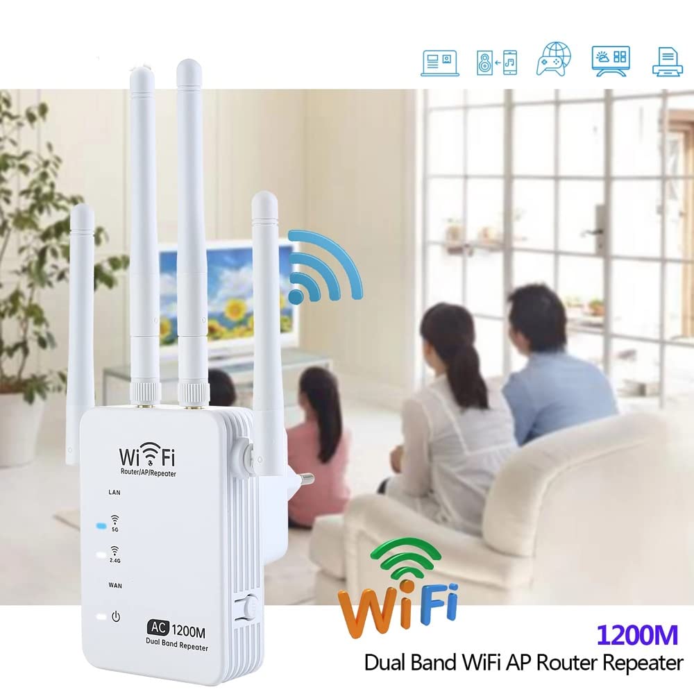 Repeater 5G 1200 Mbps Ap. Router 802.11AC Amplificatore/amplificatore/Extender Long Range Signal Booster Repetidor
