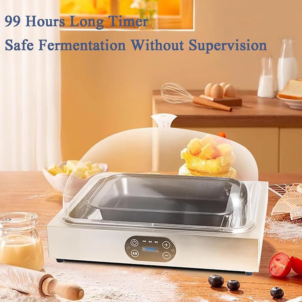 Boîte De Fermentation électrique Didiseaon - Avec Réglage Température, Pour Pâte à Pain, Pizza, Yaourt