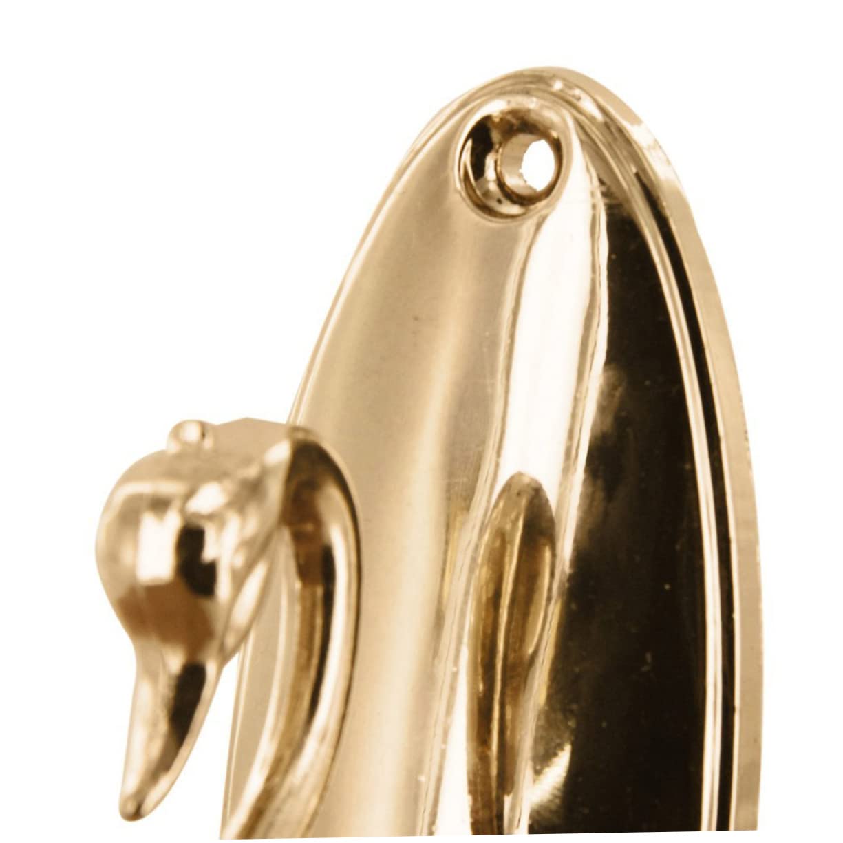 Amosfun Ganci Fermatenda In Lega Di Zinco A Forma Di Cigno - Colore Oro Vintage - Set Da 2 Pezzi Con Viti - Decorazione Classica Per Tende