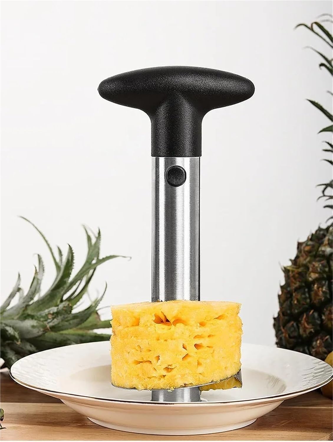 5-Piece Pineapple Prep Kit: Stainless Steel Slicer, Peeler, Cutter, Parer, Knife – Essential Kitchen Accessories