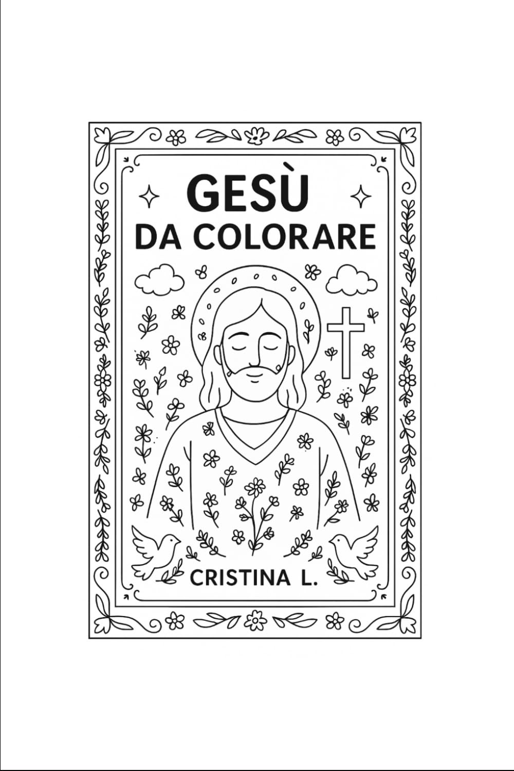Gesù da colorare