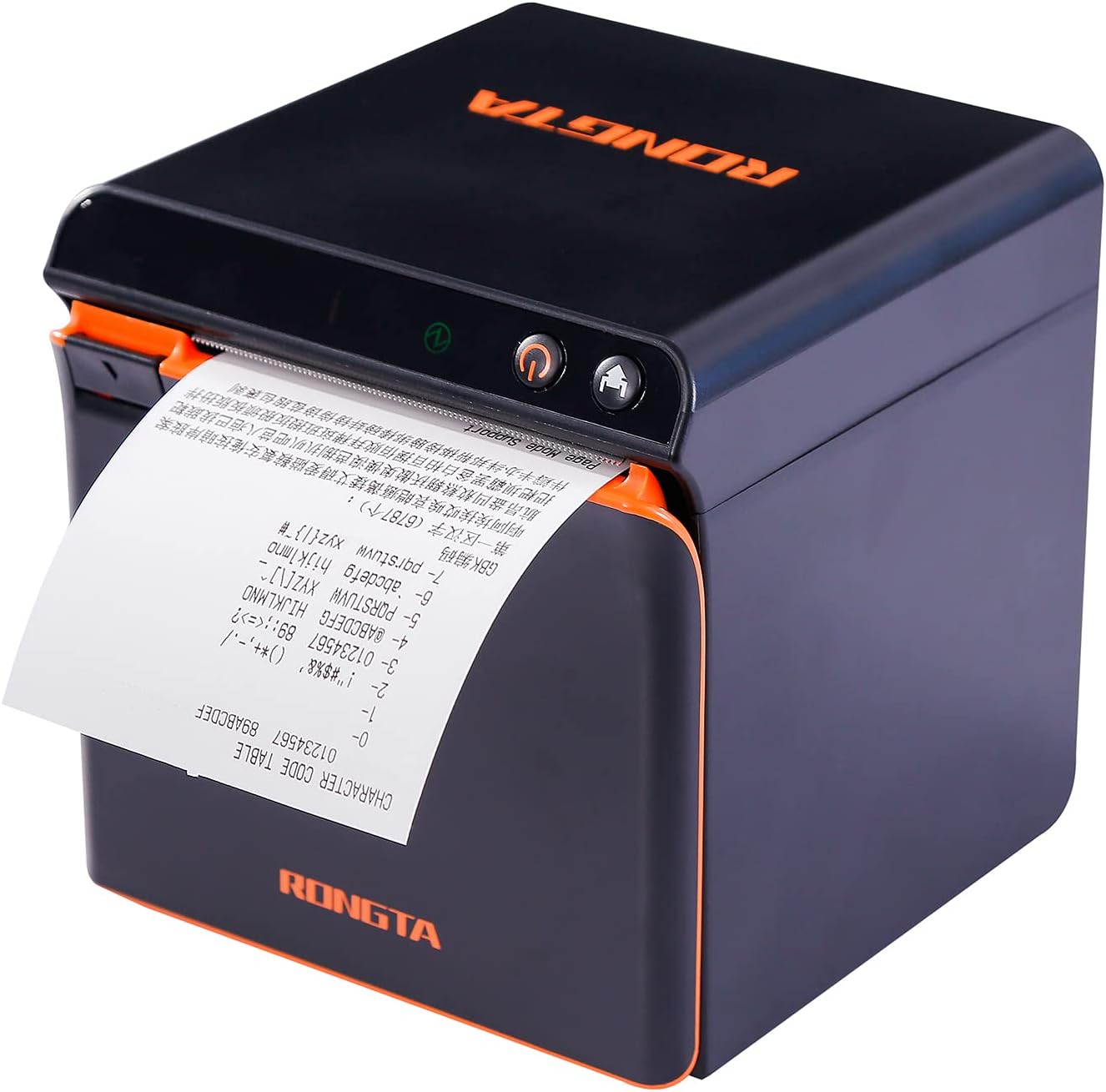 Rongta Direct Thermal Receipt Printer Auto Cutter High Speed Printing USB+Etherent 80MM Receipt Printer ESC/POS/OPOS Support NFC, Windows Cash Drawer Do Not Square ACE, H1