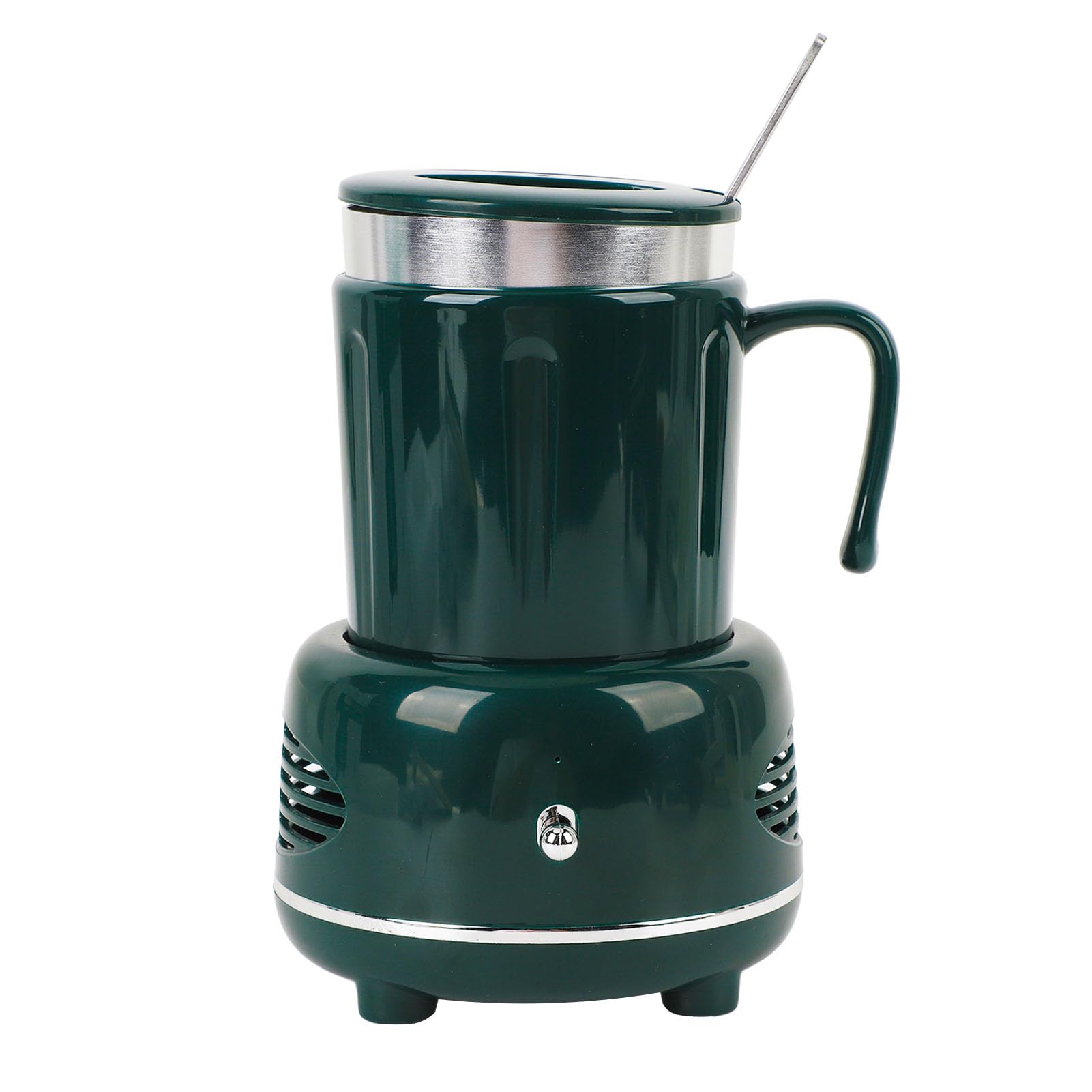 Dilwe Enfriador Calentador de Tazas USB, Taza Calefactora Eléctrica Portátil de Enfriamiento Rápido con Ajuste de 2 Engranajes para café, té con Leche, Viajes de Oficina
