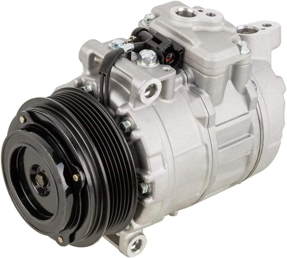 AC Compressor & 6 Groove A/C Clutch For Land Rover Range Rover & Range Rover Sport 2004-2009 Replaces Sanden PXV16 - BuyAutoParts 60-02468NA New