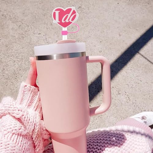 Miniatura 3 de Stanley - Juego de 6 fundas de popote para vaso Stanley de 4030 onzas con asa  SHANRUN de 0.39 pulgadas (0.394 in) de diámetro, diseño de corazón de