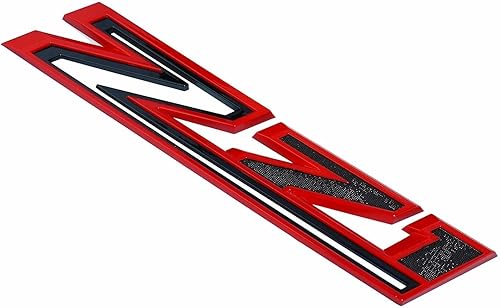 Miniatura 9 de 2 calcomanías de repuesto para guardabarros laterales Z71 RH LH LH de gran tamaño para Chevy Silverado 2019-2021 (rojo cromado)