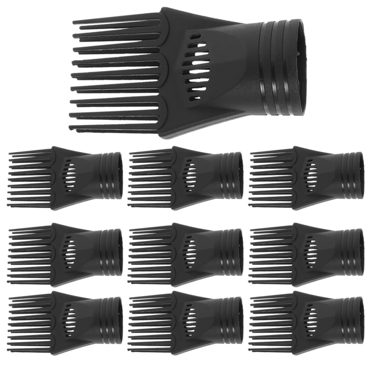 10-Piece Hair Dryer Comb Nozzle Set Professional Blow Dryer Accessories for Straightening and Styling