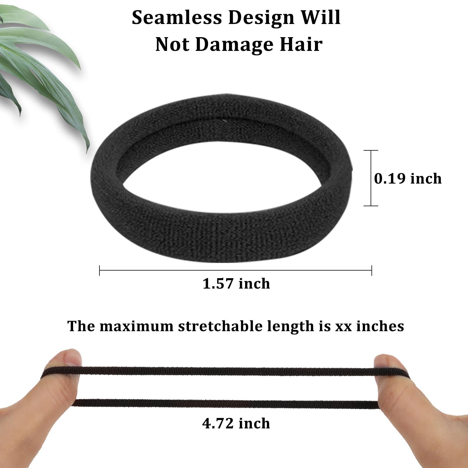 Wanciler Elastic Hair Bands for Women Rubber Hair Bands 1 Set Small Hair Ties Elastic Hair Ties - Image 2