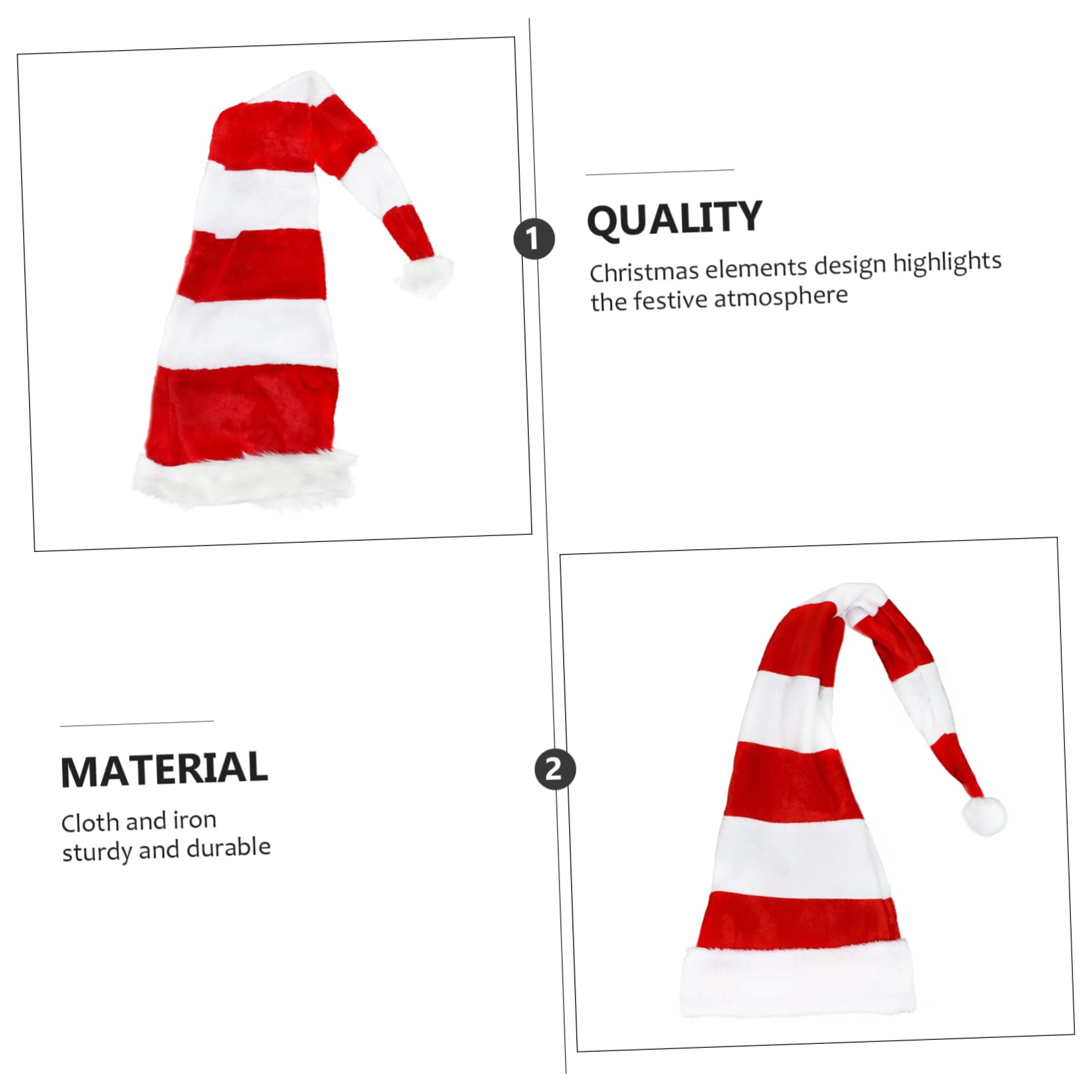 MAGICLULU 2 Piezas Sombreros Navideños de Diseño de Estilo Navideño Accesorios para Fiestas Navideñas y Cosplay de Navidad Tocados para Decoración de Fiesta Casa