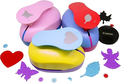 Miniatura 7 de CADY Crafts Punch - Punzones de papel de 3 pulgadas (5 flores)
