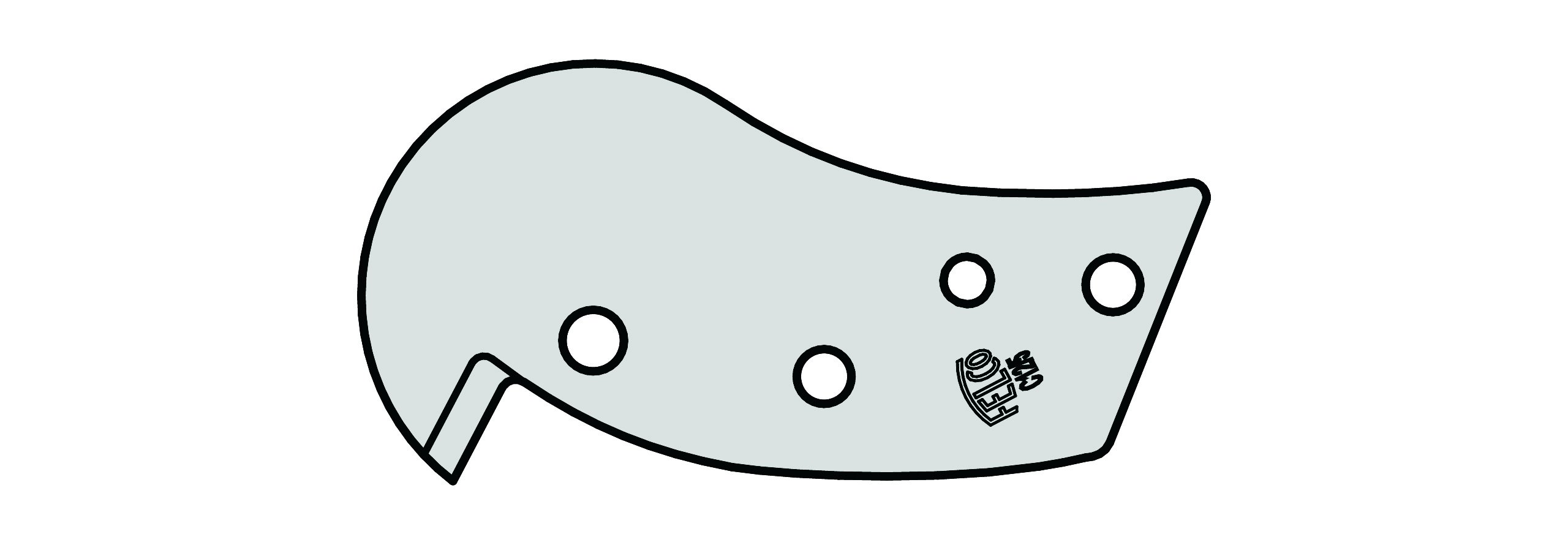Couteau de rechange Felco C12/5 en acier trempé de précision suisse pour coupe-câble