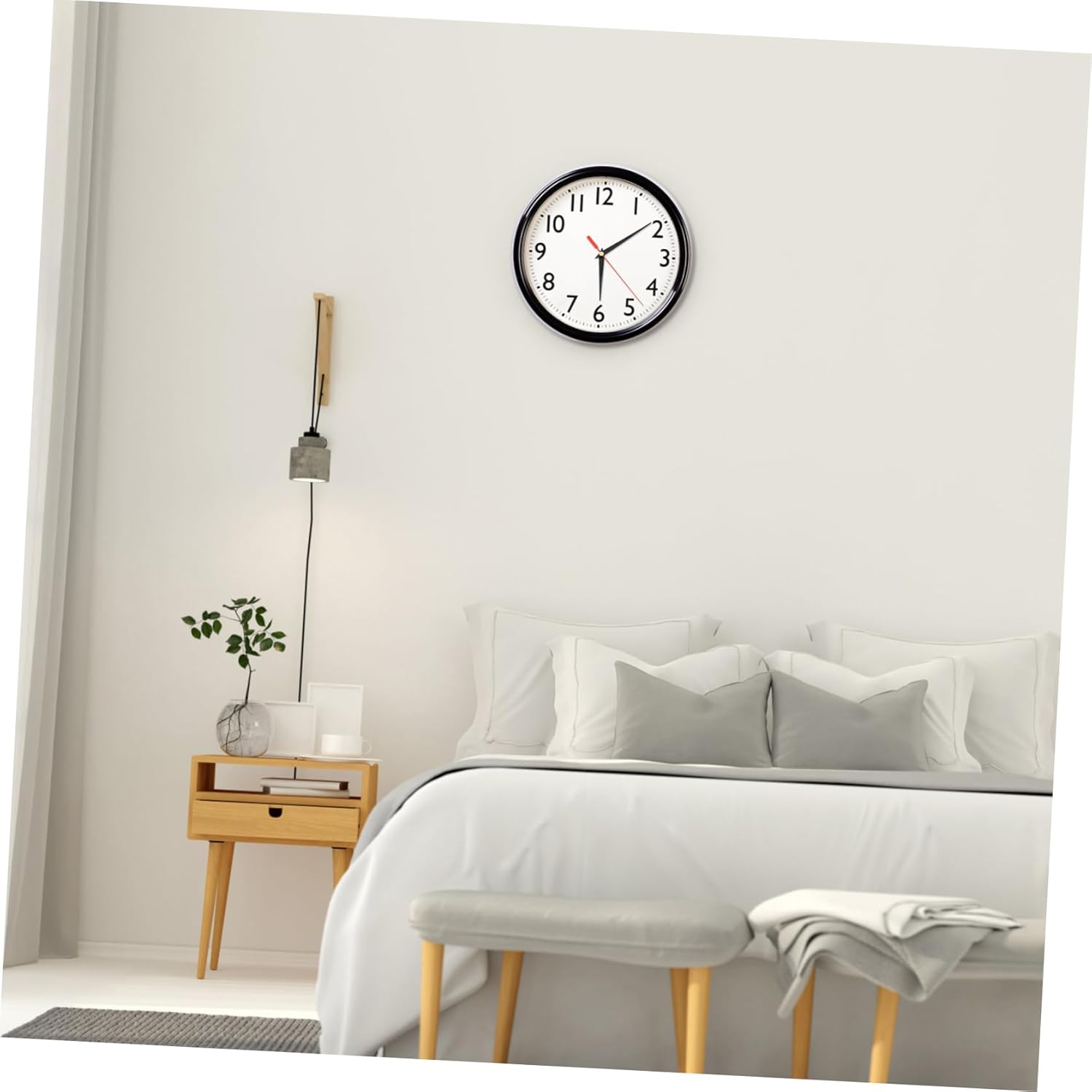 DOITOOL 20sets Silent Clock Movement Mechanism for Wall Clocks Battery Operated Non-Ticking Replacement Kit for Home Decor and Craft Projects