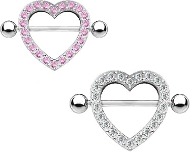 Piercing Téton Acier Chirurgical Ornement Deux Etoiles