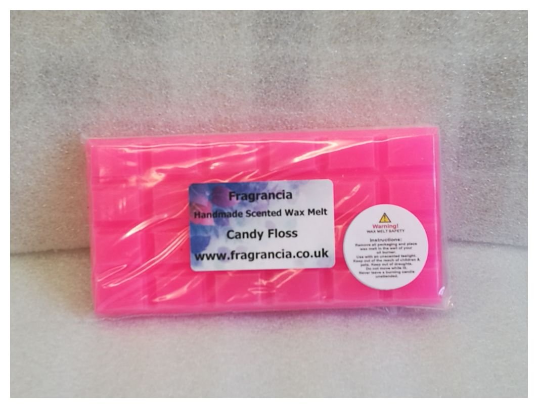 Fragrancia A Single Handmade Highly Scented Wax Melt Bar (Fragrances A - M) (Candy Floss)