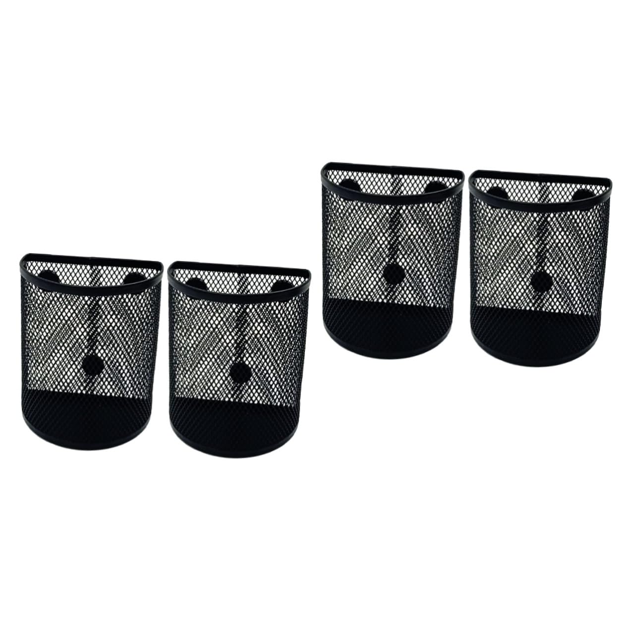 Organiseur de bureau magnétique STOBOK pot à crayon semi-circulaire pour tri de fournitures