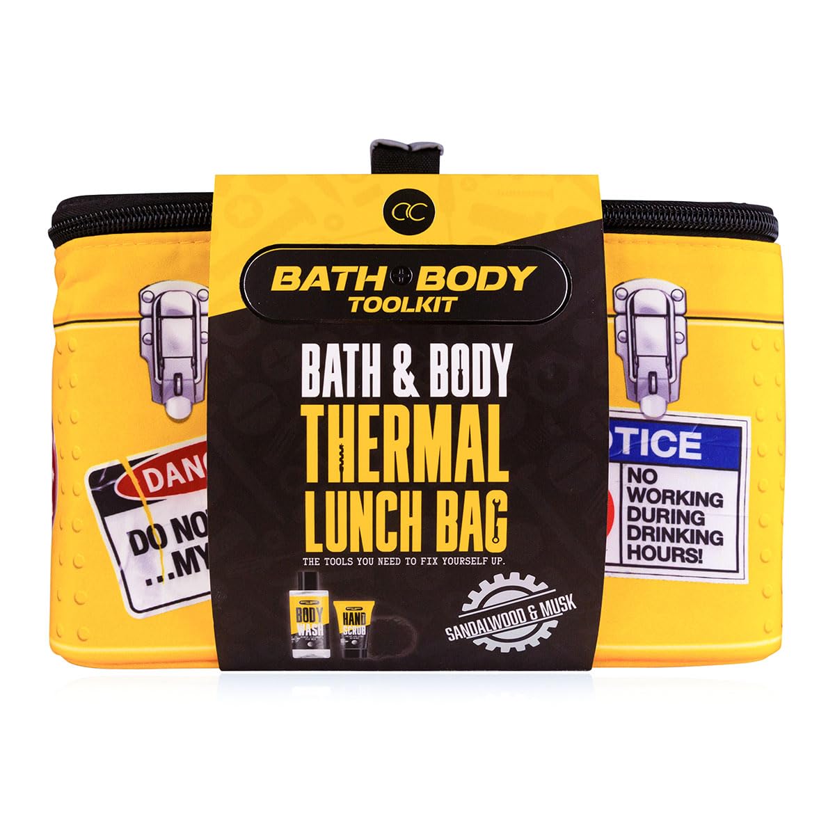 Accentra BATH + BODY TOOLKIT Gift Set for Men in Thermal Bag, 200 ml Shower Gel, 50 ml Hand Scrub and Mesh Sponge, Care Set for Men, Father's Day or Birthday