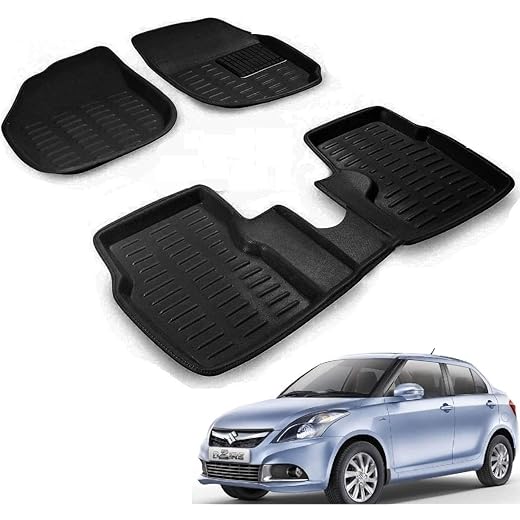 Auto Addict 3D Mats Black for Maruti Suzuki Swift Dzire
