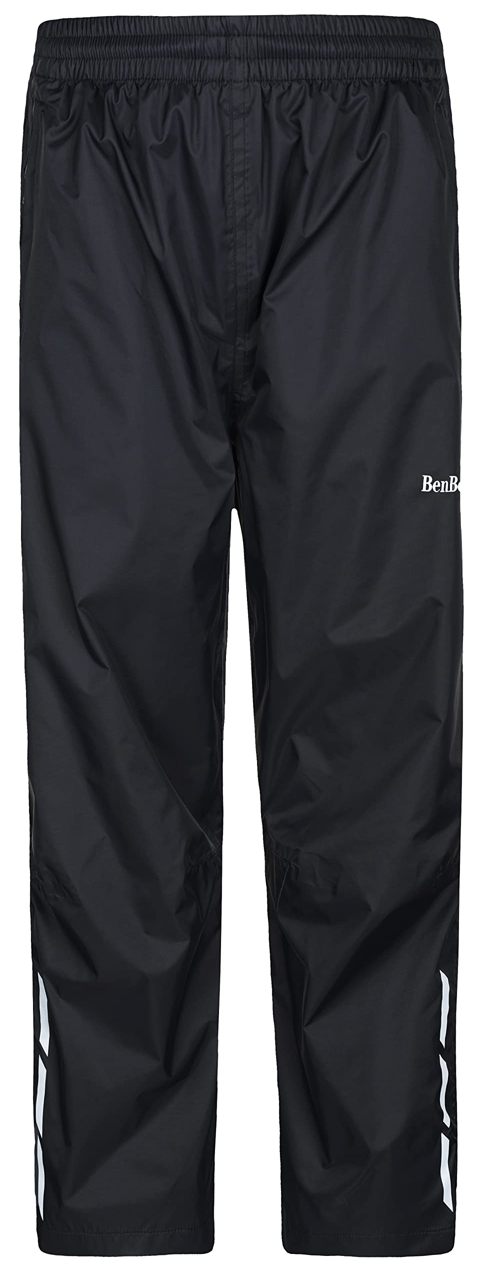 Kids Rain Pants Lightweight Waterproof Pants Outdoors Trousers for Boys Girls (as1, Age, 7_Years, 8_Years, Black)