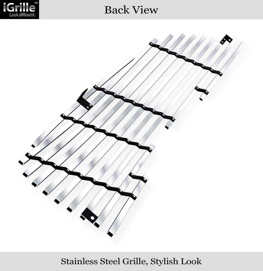 APS Chrome Mesh Grill Inserts For Chrysler Crossfire 2004-2008 - Stainless Steel Front Grille Combo Set