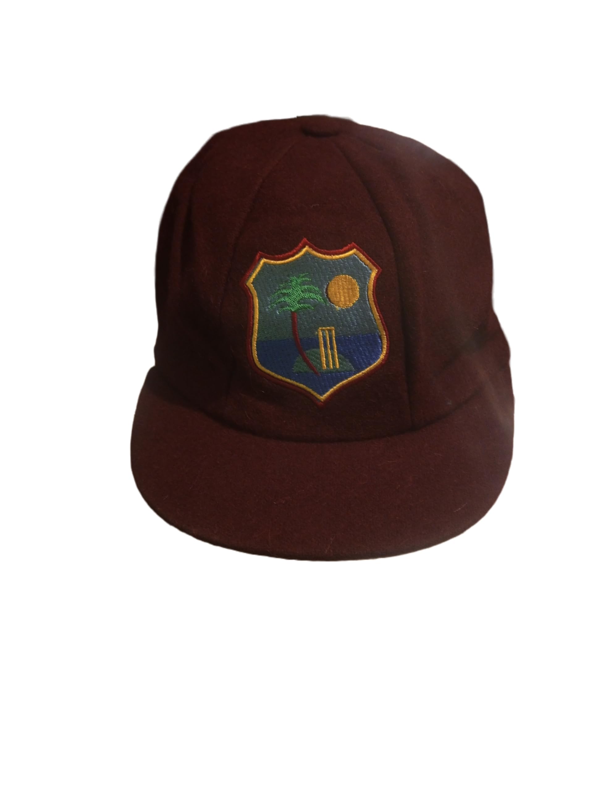 West Indies Cricket ODI Casual Test Cricket Wool BaggyHat with Embroided  Logo Adult/Men ONE Unisex Red