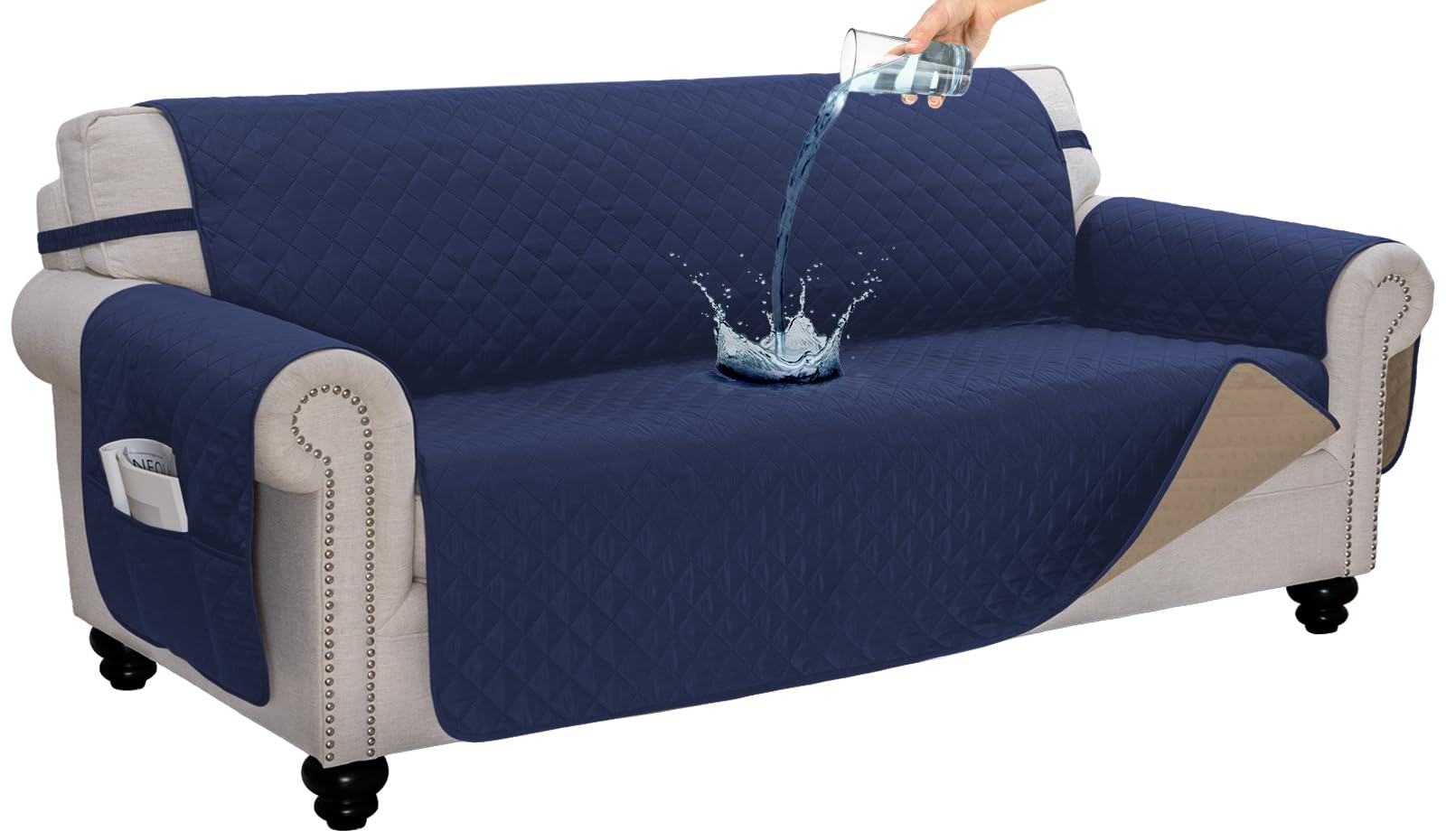 Best HD Pictures about  Anti Slip Couch Cover  with No AI Images