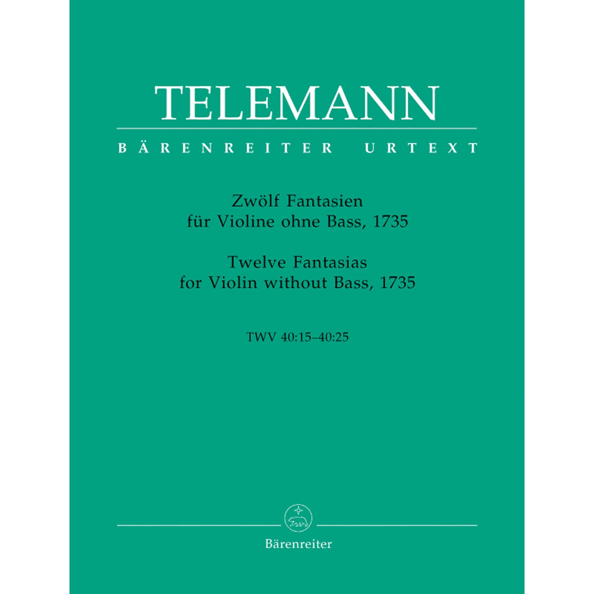 Telemann, Georg Philipp - 12 Fantasias, TWV 40:14-25 - Violin solo - published by Barenreiter [Sheet music] [Sheet music] [Sheet music] [Sheet music] [Sheet music] [Sheet music] [Sheet music] [Sheet music] [Sheet music] [Sheet music]