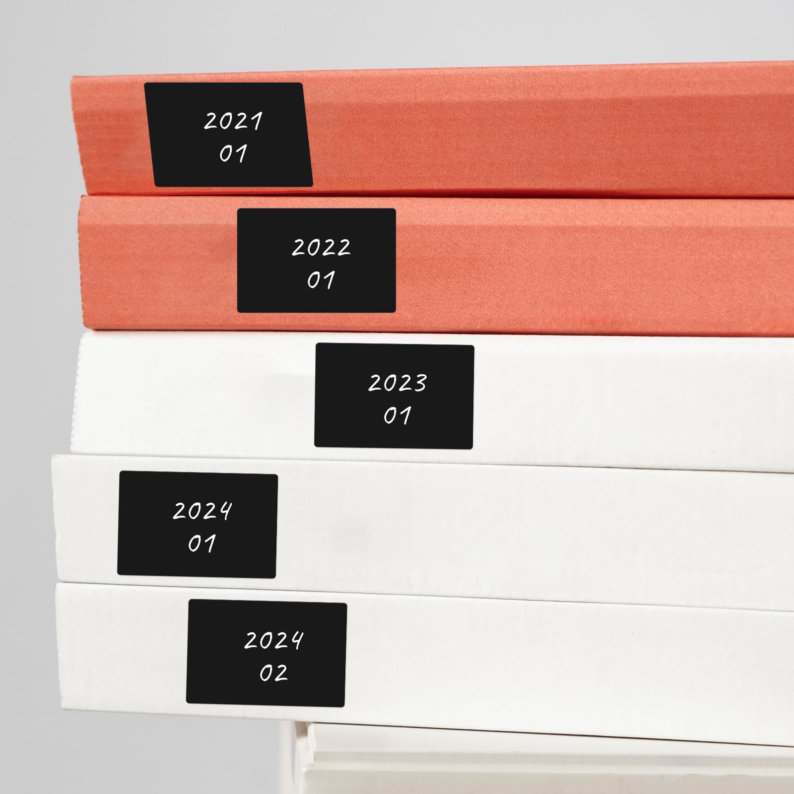 Snapklik.com : Black Color Coding Labels 2 3 Inches Rectangle Vinyl ...