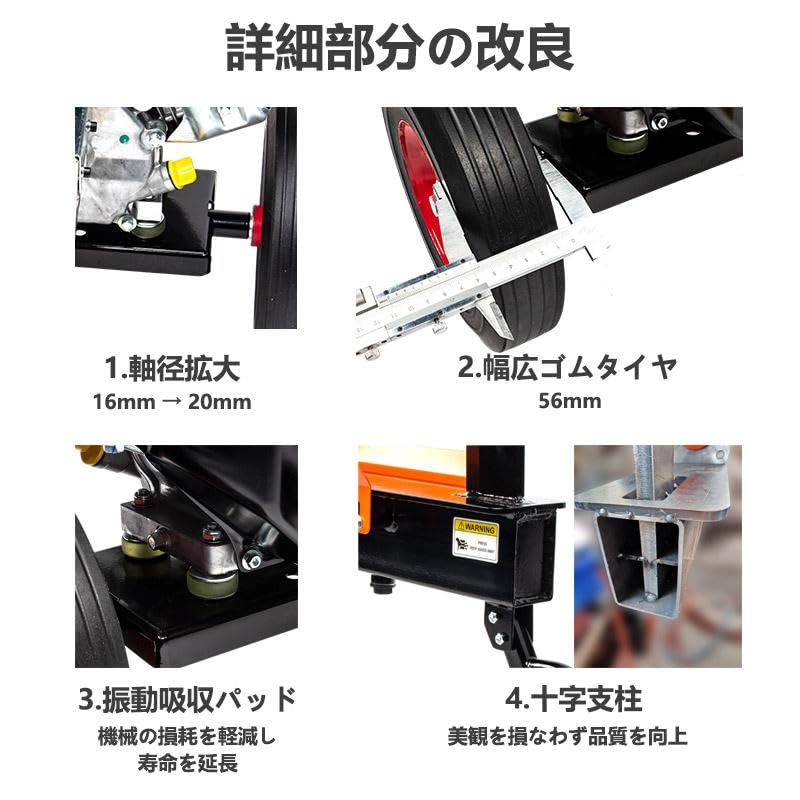 薪割機 エンジン式 改良機 破砕力18t ログスプリッター カッター 薪割 薪ストーブ 薪割り器 暖炉用 焚き火用 木材切 【チェーンソーインテークマニホ】