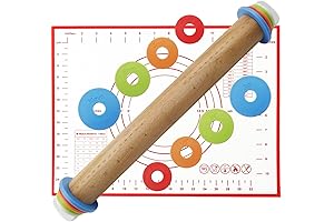 Adjustable Wood Rolling Pin for Baking