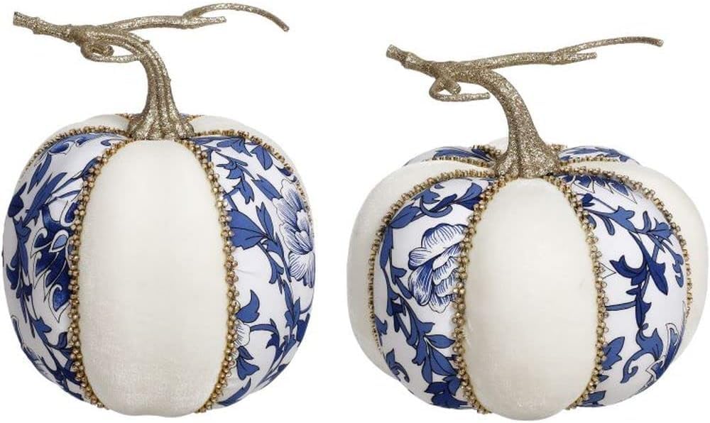 Citrouille bleue et blanche atmosphère cocooning et poétique d'automne