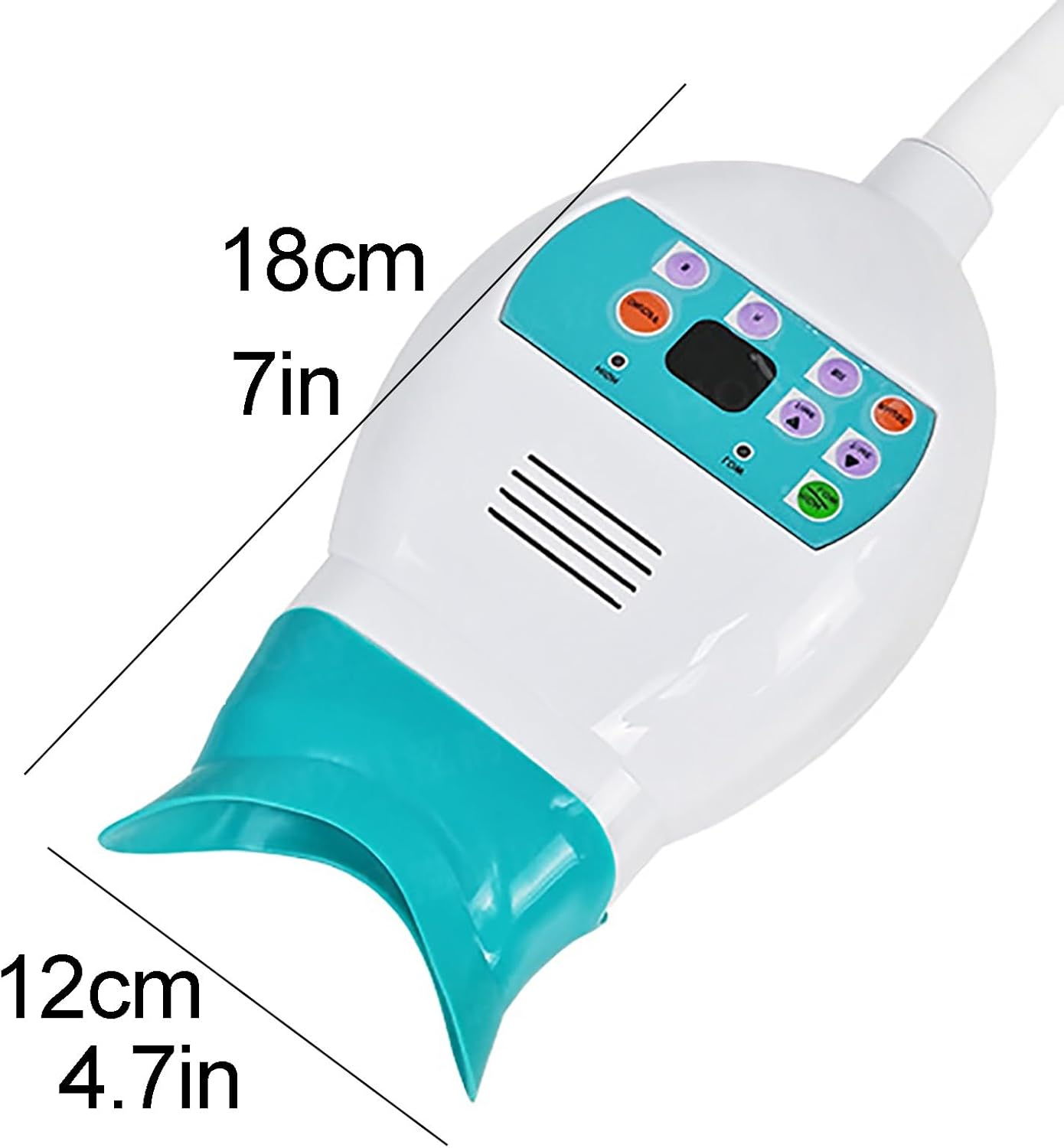 3 Color Teeth Whitening Machine LED Light, 50W,Professional Dental Teeth LED Whitening Bleaching, 0-30 Minutes Timing Function