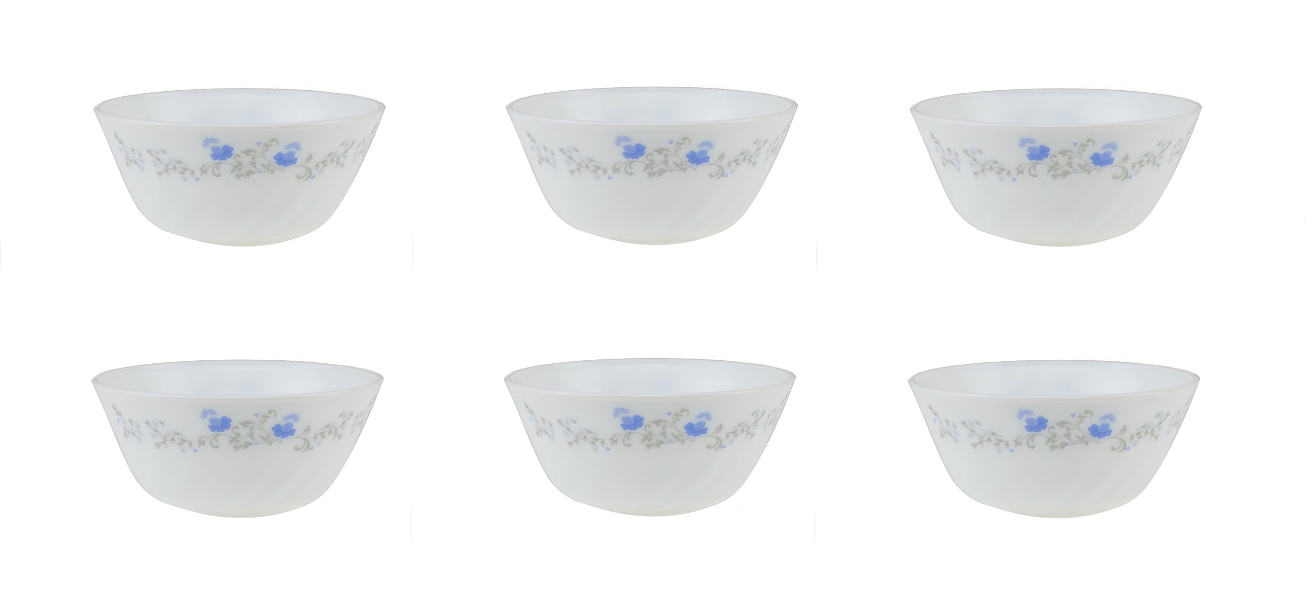 India Bazaar Series Romania 6-Piece 12cm Round All Purpose Bowls (Set of 6)