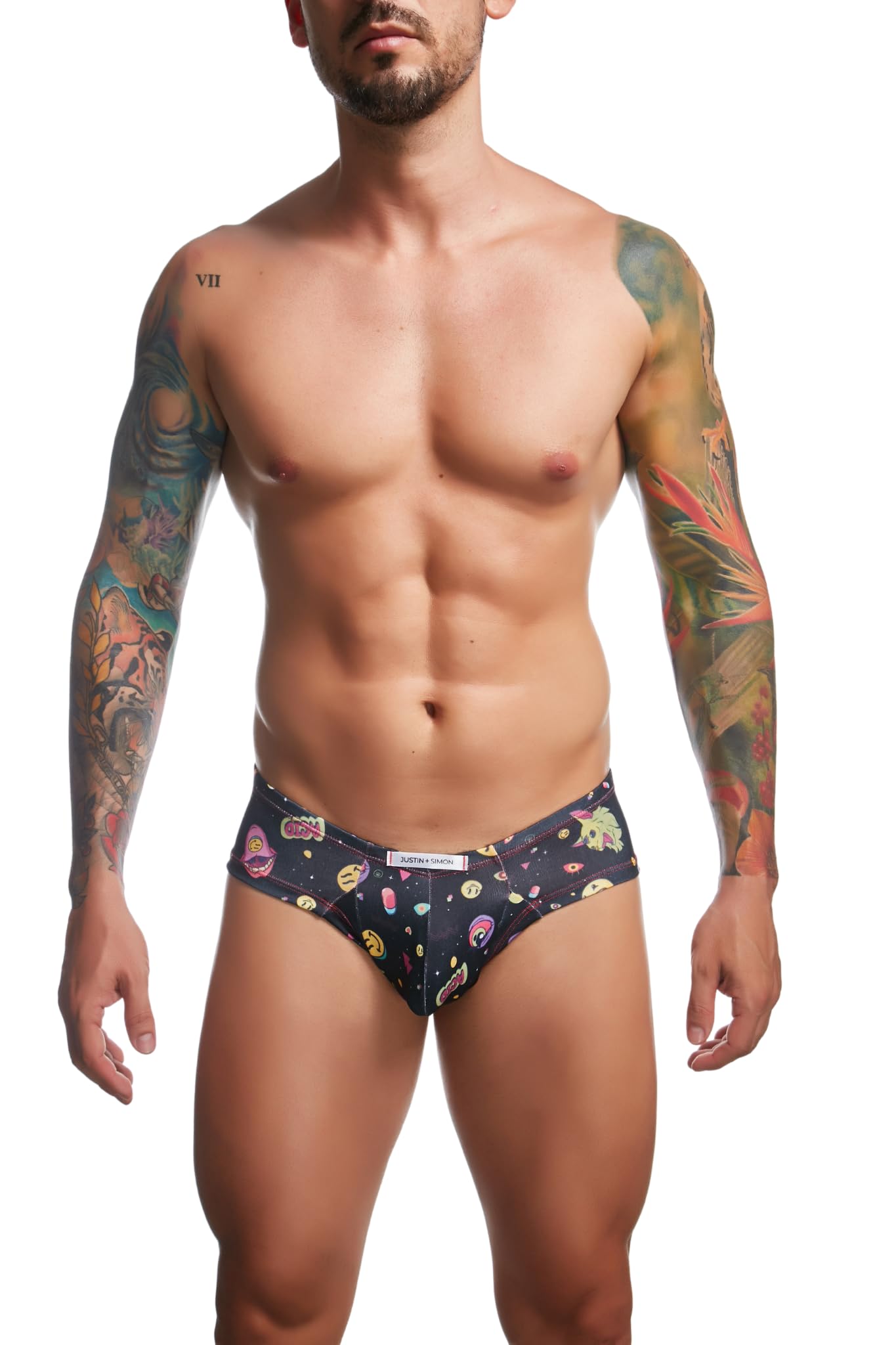 MALEBASICS Justin + Simon Cheek Psycodelic M