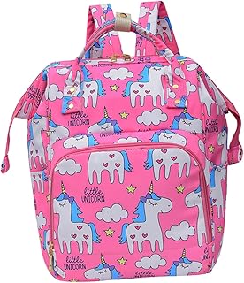 TOYANDONA 1Pc Mochila Mochila De Grande Capacidade Mochila De Fraldas Sacos De Fraldas De Bebê Mochila Leve Bolsa De Bebê Bolsa De Fraldas Bolsa De Poliéster Rosa Grande Bolsa De Fraldas