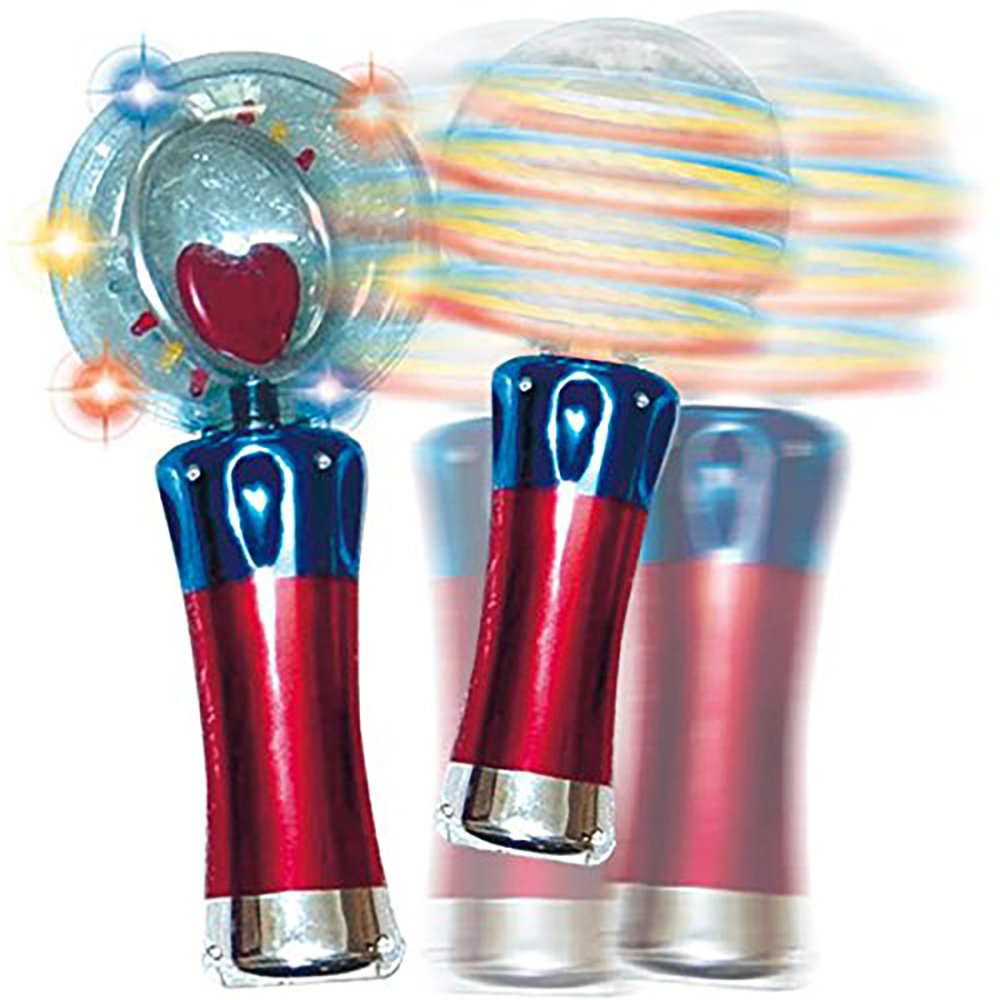 Flashing Panda Meteor Storm LED Changing Pattern Spinner Wand
