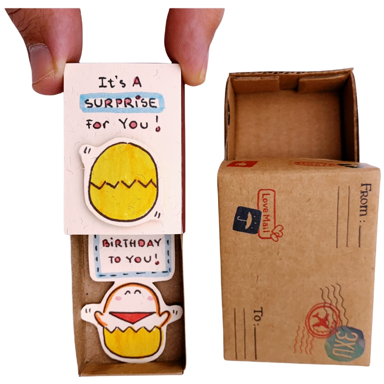 immi Mini Überraschung, kleines Geschenk in der Box (Geburtstag/Überraschungsei)