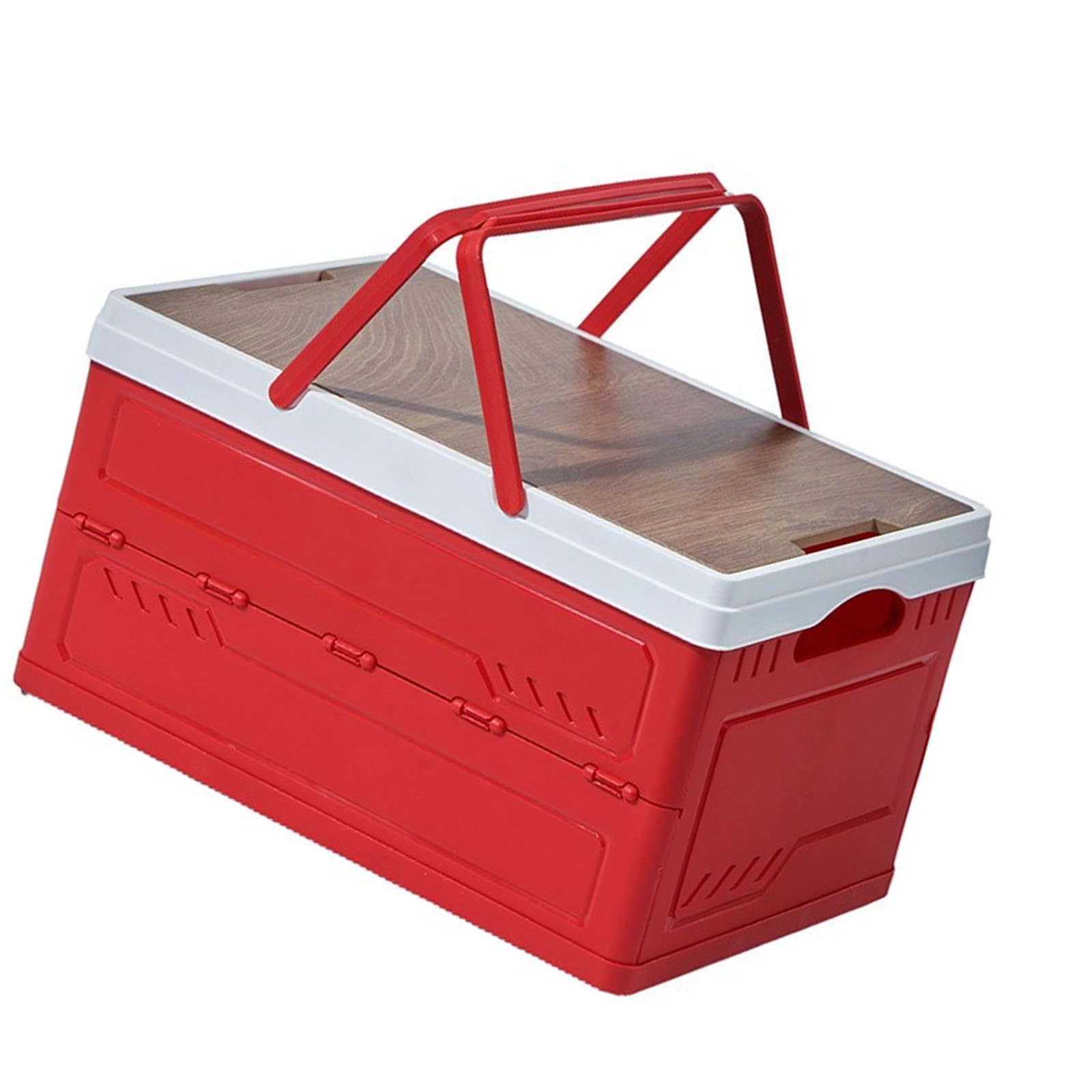 Hsioluted Foldable Storage Bin with Foldable Design for Space Saving Home Organization and Sturdy PP Materials PP Organizers Box