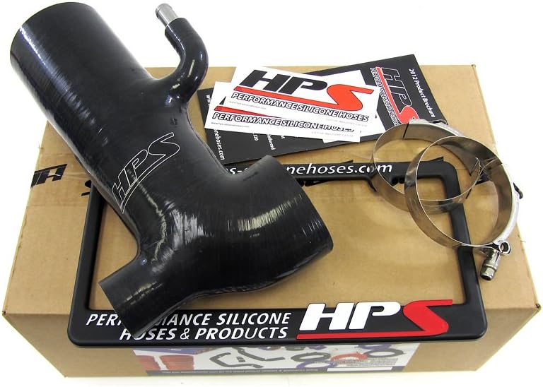 HPS 57-1294-BLK-1 Black Silicone Air Intake Hose (Post MAF Retain Stock Sound Tube)