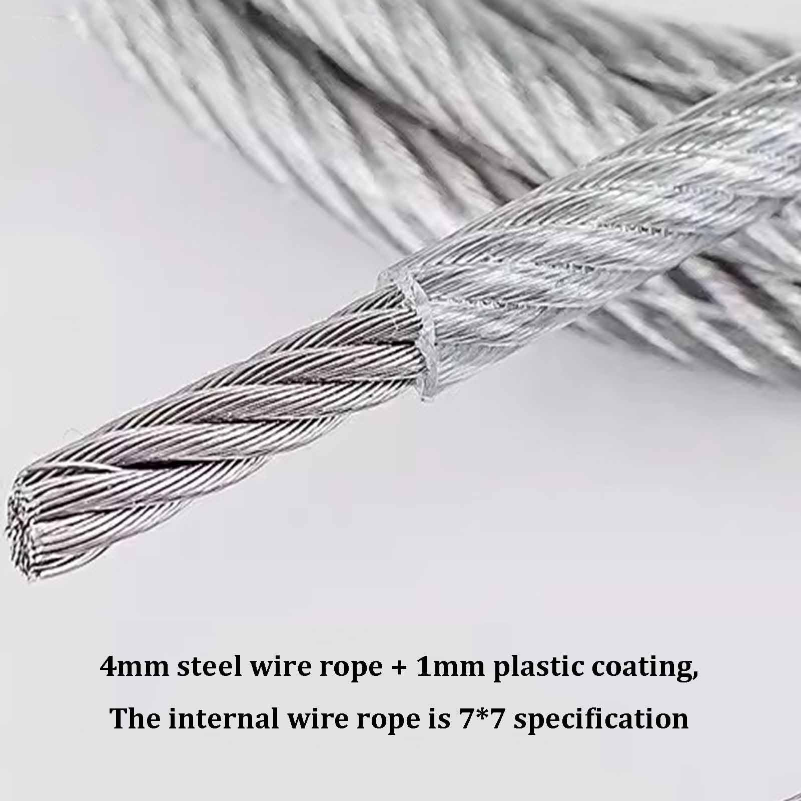 Este tendedero de Ropa de Acero Inoxidable 304, tendedero de Pared Resistente, Extensible, para Uso en Interiores y Exteriores, tendedero retráctil (Color: Plata, Tamaño: 50 m/164,04)