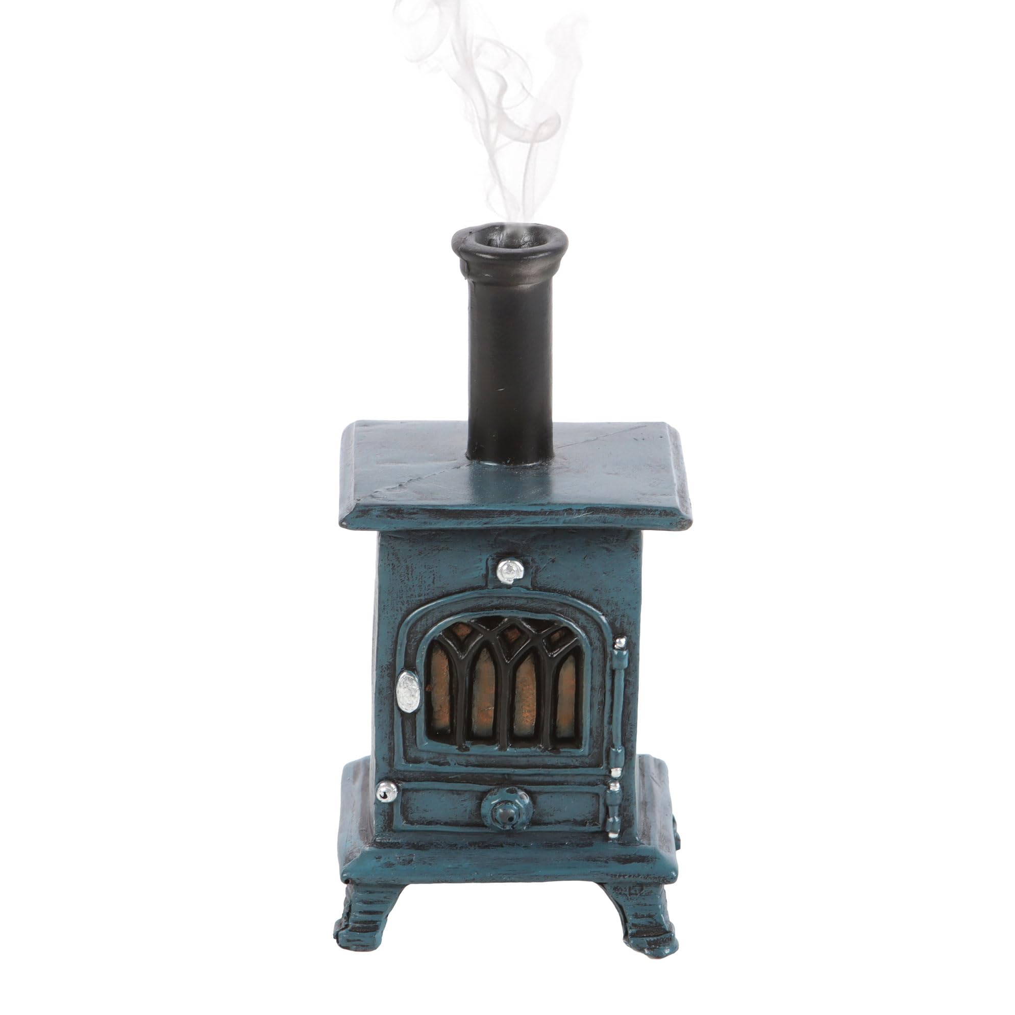 KDMD - Stove Shaped Incense Cone Burner - Teal