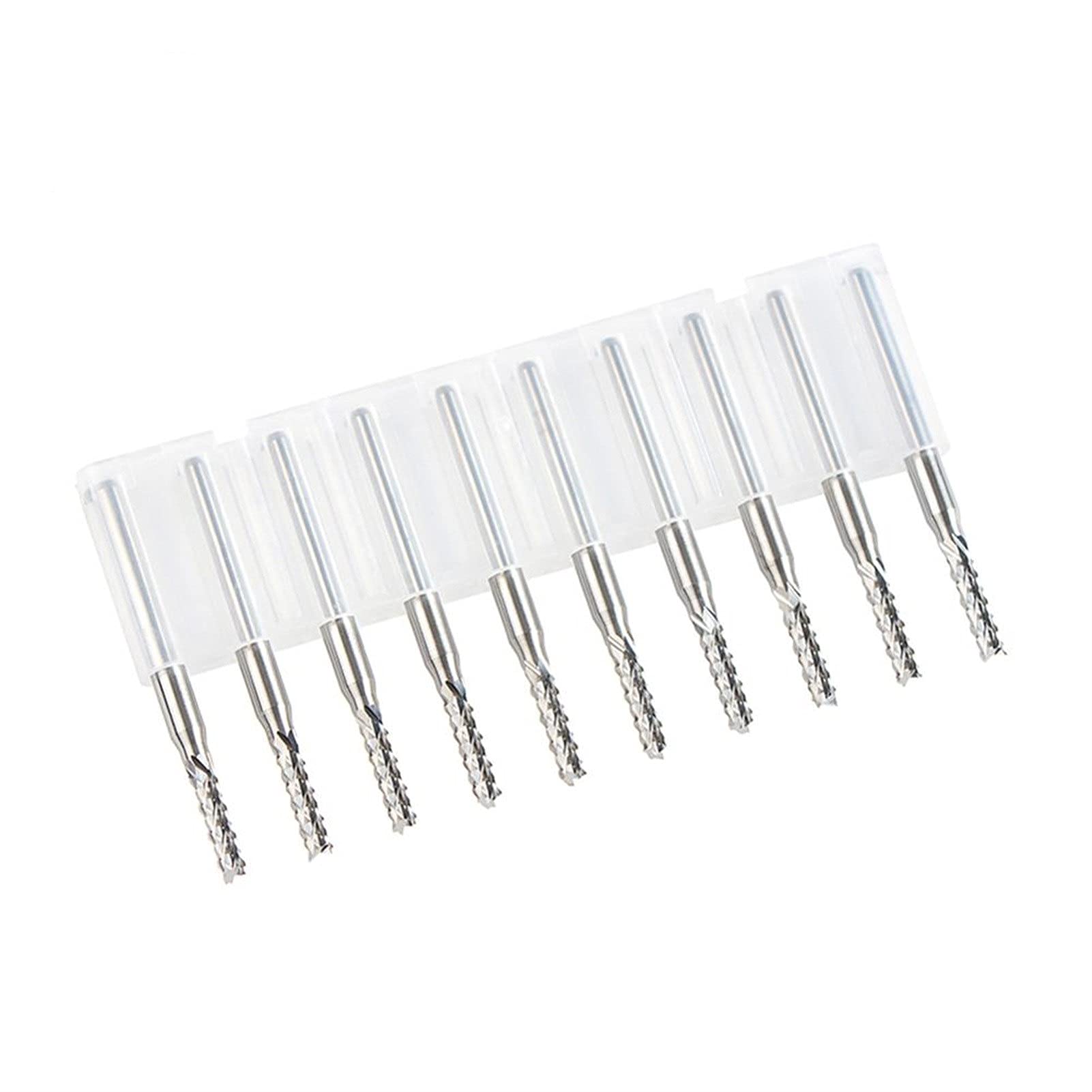 10 sztuk/zestaw zestawów frezów trzpieniowych z węglika spiekanego frezy do kukurydzy D0.8 1.0 .6 2.4 3. Narzędzia do cięcia CNC PCB (10 szt. D0.8 6)