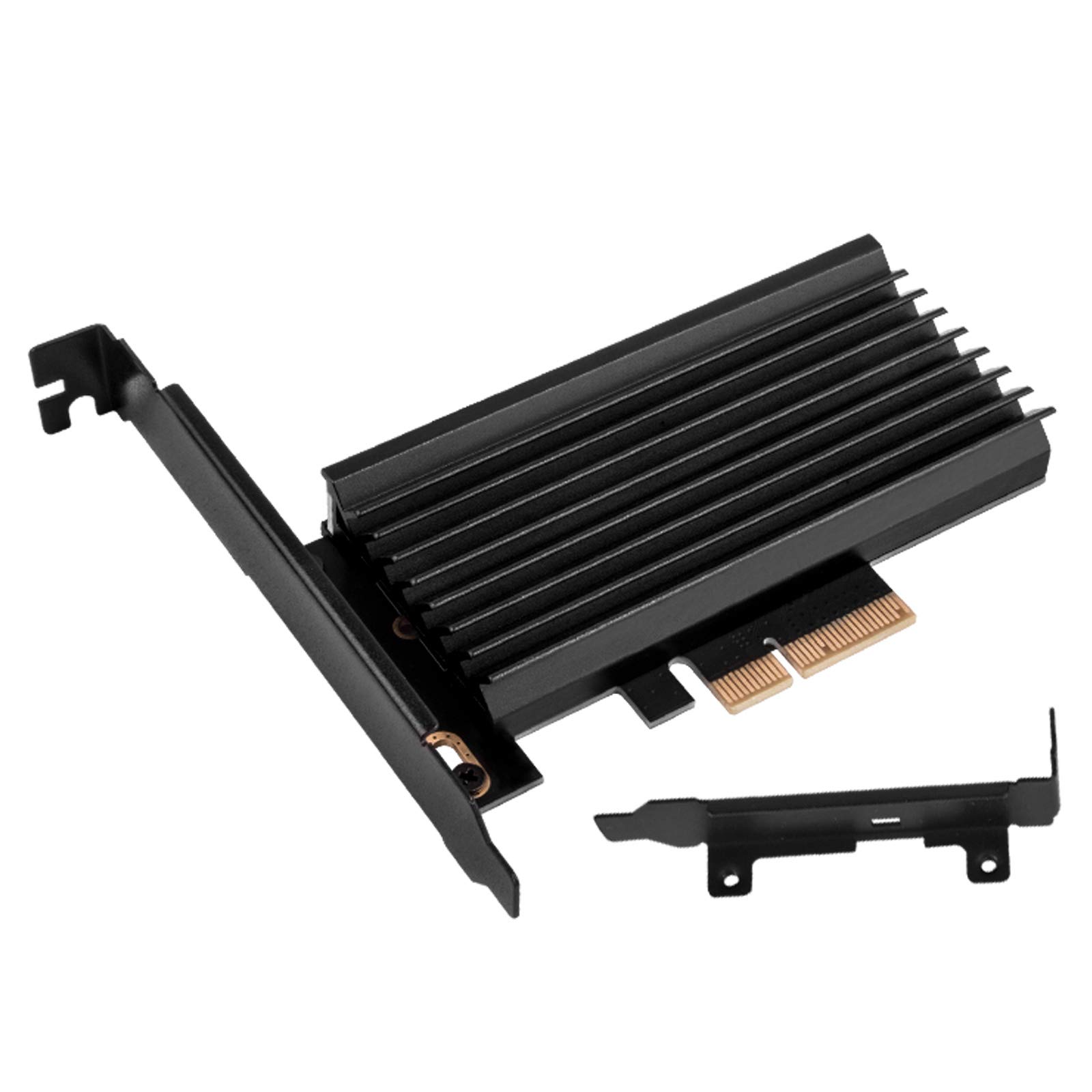 SilverStone SST-ECM24-ARGB - PCI-E Gen4 Erweiterungskarte zu M.2 (NGFF) - mit Kühler, ARGB