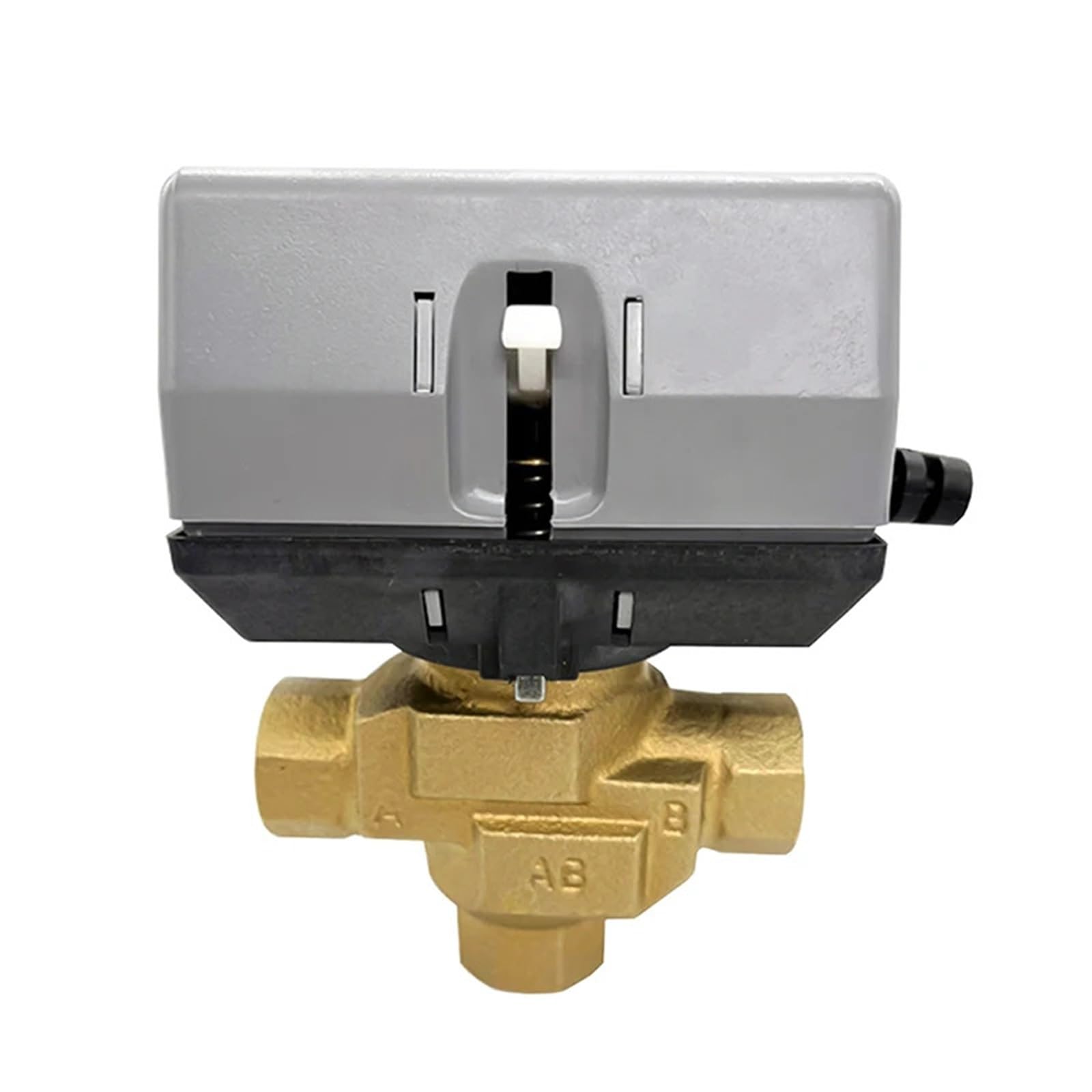1/2'' 3/4'' 1'' 3-drożny mosiężny zmotoryzowany zawór kulowy z cewką wentylatora VC6013 AC220V elektryczne wyłączanie (0,5 cala)
