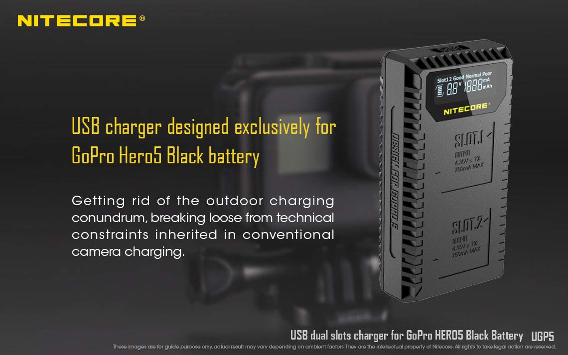 Amazon | NITECORE UGP5 GoPro USB 2 SLOTS CHARGER (AABAT-001 Amazon | NITECORE UGP5 GoPro USB 2 SLOTS CHARGER (AABAT-001