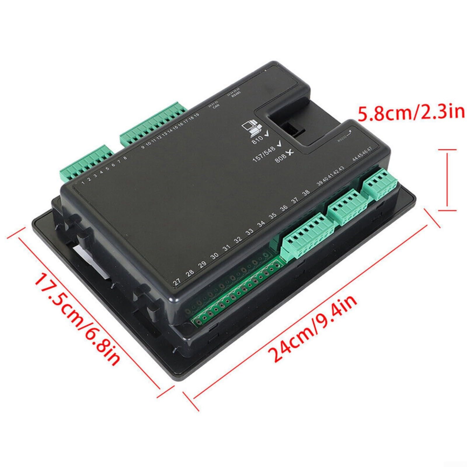 KiraKira Modulo di controllo automatico del motore DSE5110, controller elettronico con display LCD, 12V/24V per avvio automatico e diagnostica guasti
