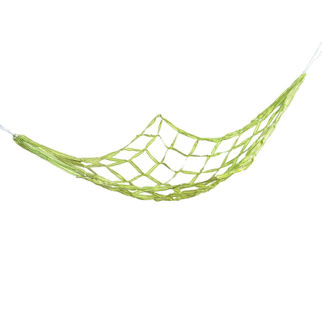 Ruilogod Garden Backyard Light Green Knotted Nylon Mesh Sleeping Bed Hammock 6.6Ft Length (id: a00 8ab 28f 16a ff5, Small, a008ab28f16a5ff5c68a01f72d2ef5